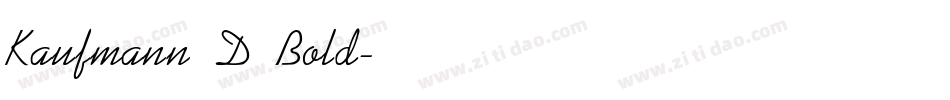 Kaufmann D Bold字体转换
